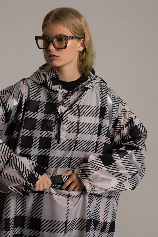 Tartan raincoat